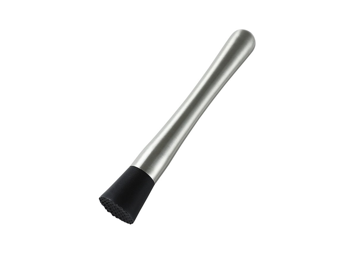Varilla mezcladora de cócteles de acero inoxidable, martillo triturador de hielo, barra mezcladora de vino, cabezal ranurado de 21 cm. Otros