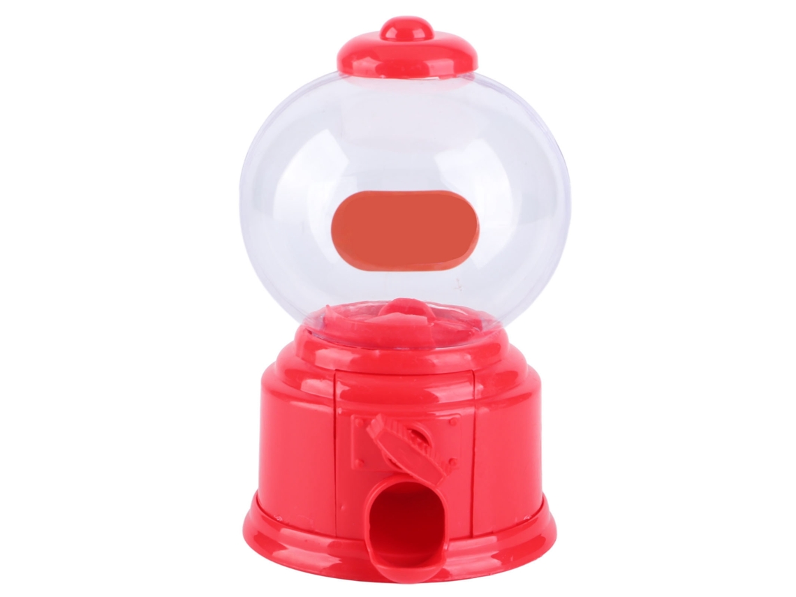 Ats-dispensador De Chicles Mini Plástico Para Niños Máquina De Dulces Portátil Regalo De Jardín De Infantes Rojo