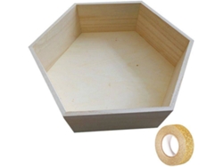 Estante YOUDOIT (Dorado - Madera - 36x31x10 cm)