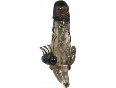 Estimulador BAILE FOR HIM Brave Man Funda Pene Anal y Clítoris 16.5 cm Negro
