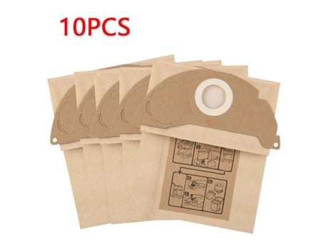 10 unids/set bolsas de aspiradora bolsas de papel para basura y polvo para Karcher Wd2250 A2004 A2054 Mv2