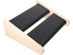 Soporte Ligero Doble Exhibir Collares Madera Oscura Acabado Resistente Rebabas Ideal Almacenamiento