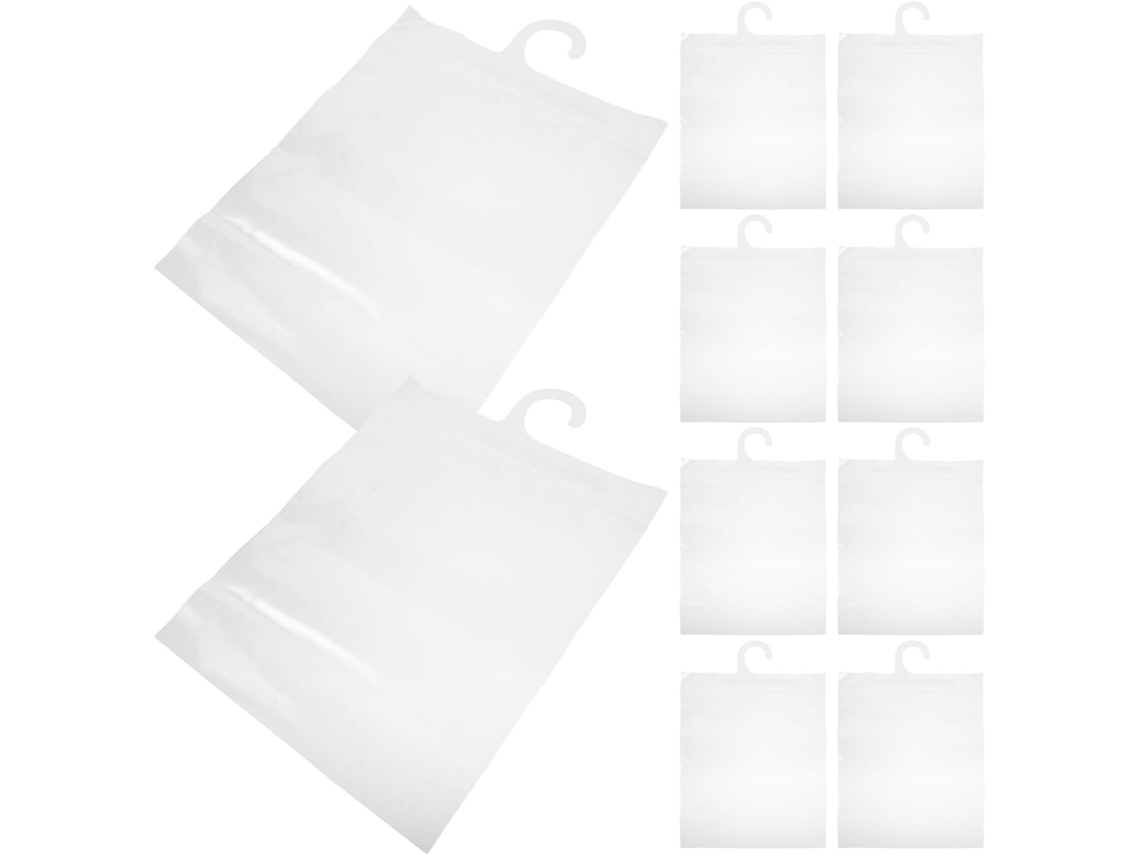 Juego 25 Bolsas Almacenamiento Colgantes Transparentes Ganchos Grandes Impermeables Ideales Organizar Hogar
