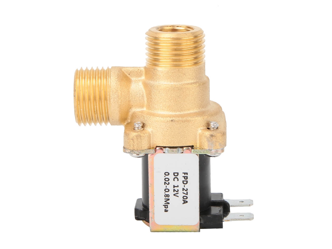 2026velora-válvula Solenoide De Latón Normalmente Cerrada, Conmutador De Entrada De Agua G1/2" (cc12v)