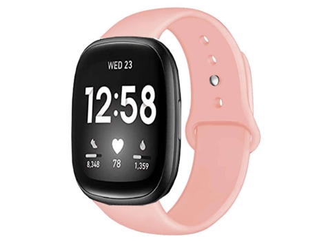 Correa Pulsera Silicona Suave para Fitbit by Google Versa 3 Rosa