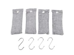 4 Bolsas De Carbón Activado Absorbente De Olores Purificador De Aire Para Hogar Y Coche