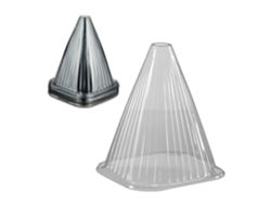 Chapéu Para Plantas Relaxdays, 32 Unidades, Proteção Contra Caracóis E Geada, 22 X 19 X 19 Cm, Capotas Em Pvc, Cinza