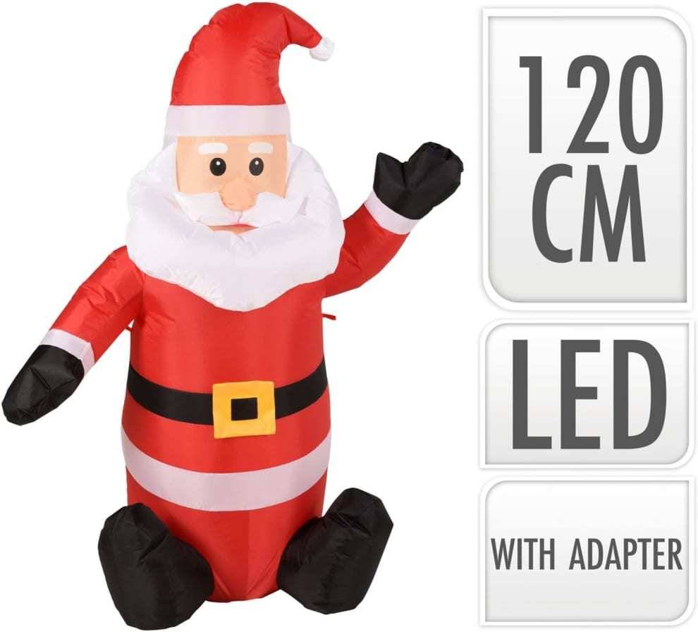 Papá Noel Ambiance inflable con luz led 120