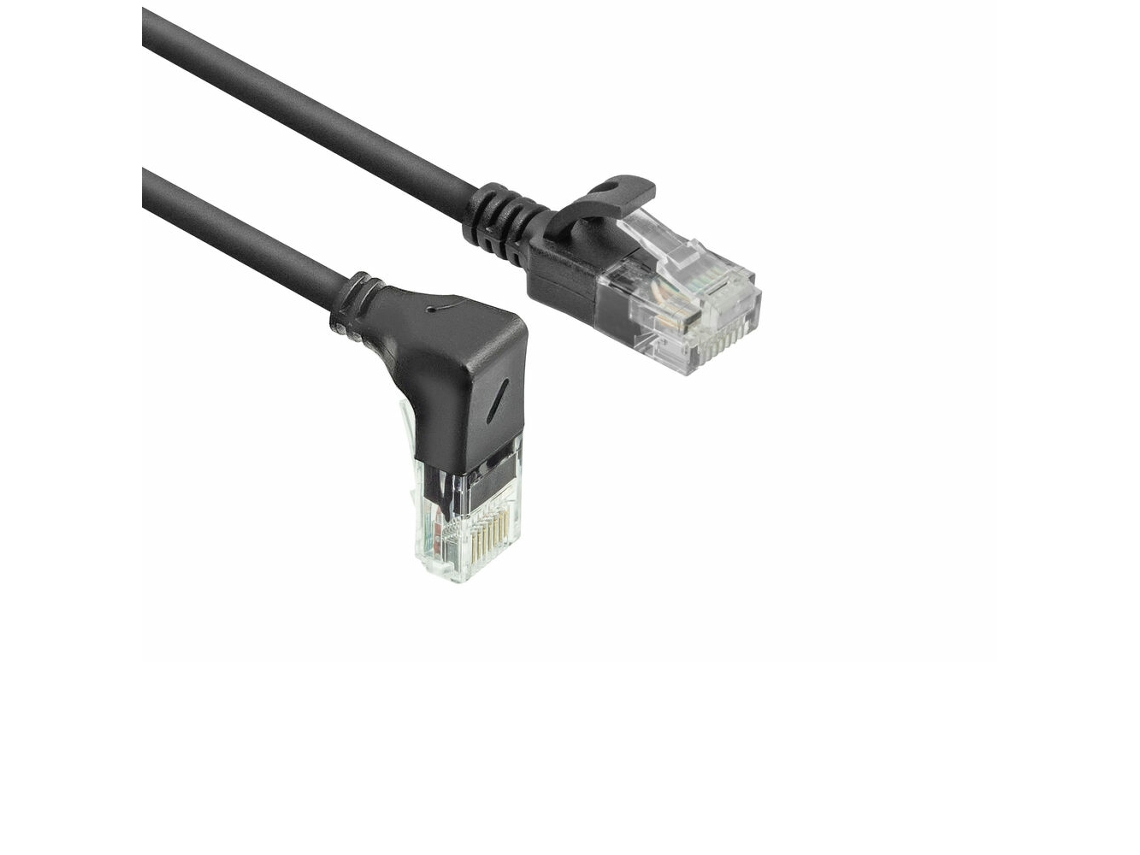 Cable de red negro DC3902 de 2 m Cat6a U/UTP Act (UTP)