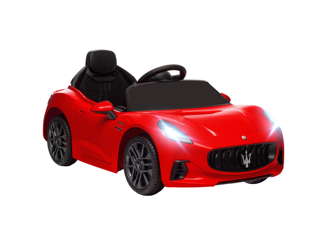 Coche Eléctrico Infantil Maserati Gran Turismo De 12 V Con Control Mp3, Color Rojo.