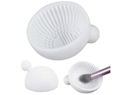 Almohadilla de silicona para limpieza de brochas de maquillaje Rosewell, compatible con varias marcas (blanco)