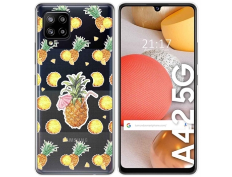 Carcasa Samsung Galaxy A42 5G TUMUNDOSMARTPHONE Dibujos Transparente Multicolor