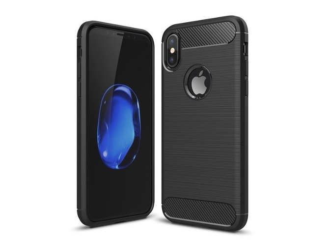 Funda iPhone X, XS FORCELL Anti-choque Negro