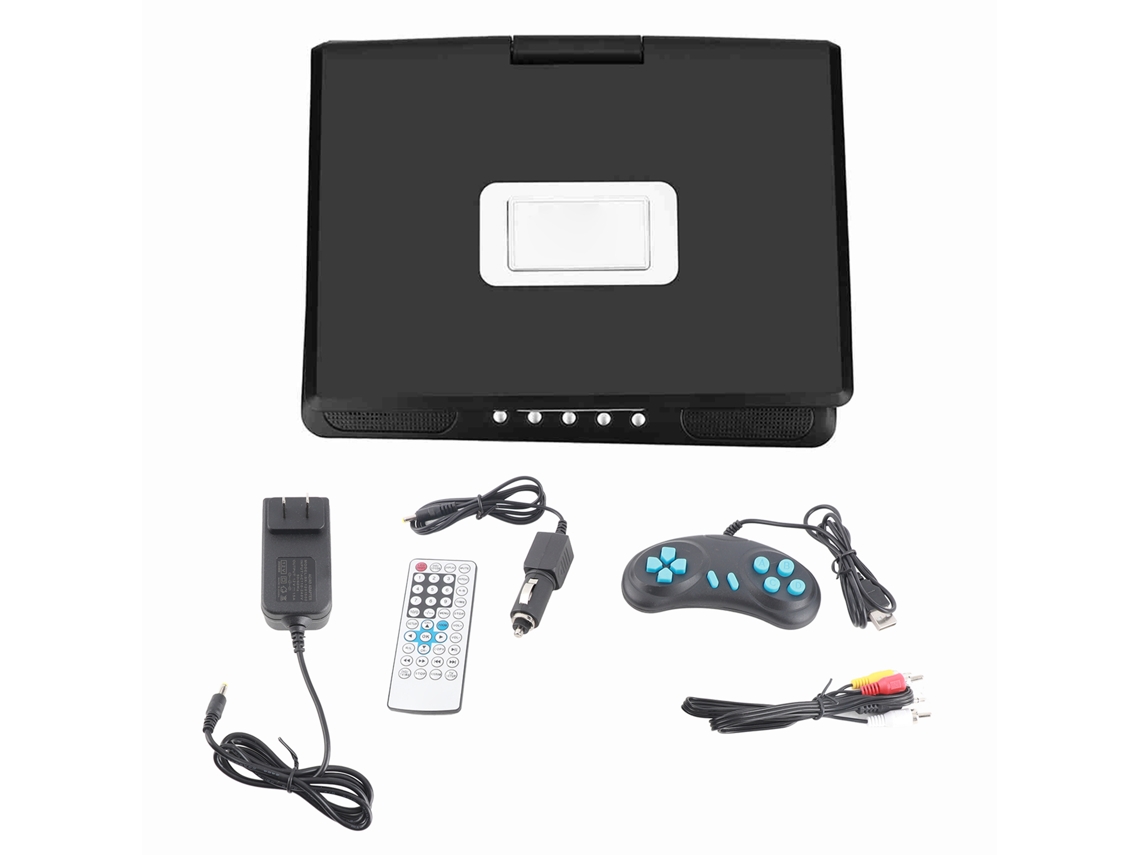 Reproductor De Dvd Portátil Con Pantalla Lcd De 9 Pulgadas, Tv, Juegos, Radio Fm, Usb Y Tarjeta Sd.