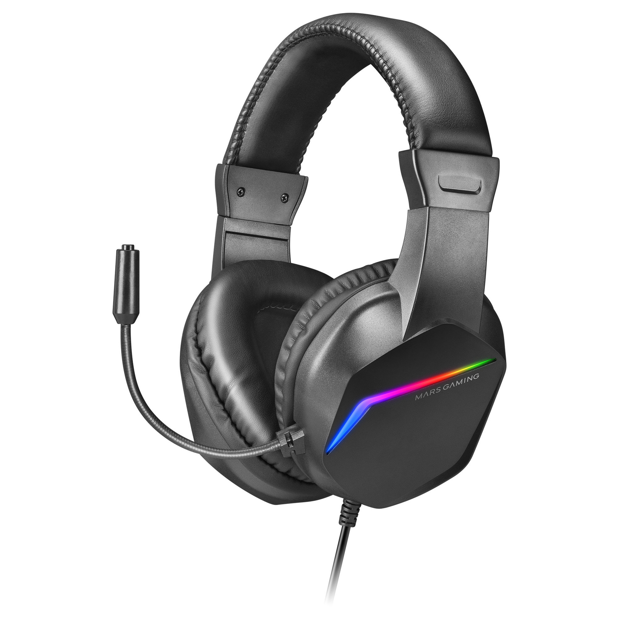 Auriculares Frgb Rainbow Gaming MARS GAMING Mh122 Over Ear Negro