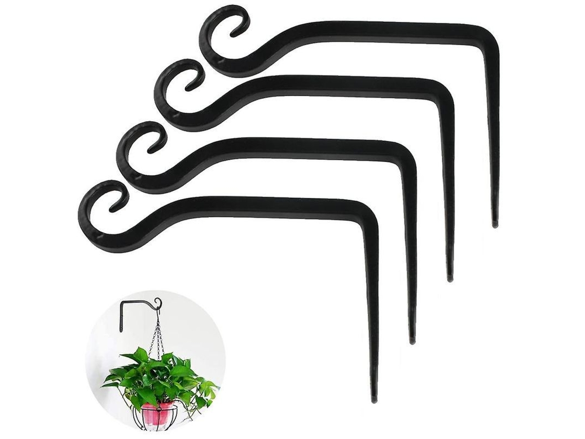 Gancho de parede de ferro rápido para pendurar flores e decorações internas e externas. CUIDADOS