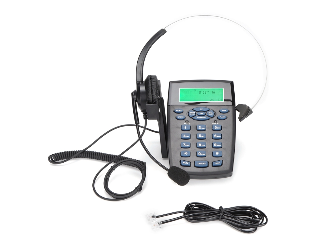 Auriculares Telefónicos Con Cable Ht820 Para Centro De Llamadas Con Micrófono Omnidireccional Para Oficina Hogar