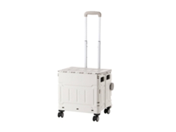 Carro de almacenamiento plegable Well Home de 43,5 x 44 x 93 cm con 4 ruedas giratorias WELLHOME