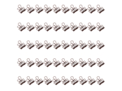 50 Clips Metálicos de 32 mm con Gran Fuerza de Agarre, Para Taller, Escuela, Hogar, Color Bronce, Pequeños.