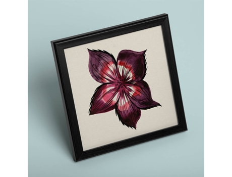 Póster NACNIC de Flores y Naturaleza. Cuadrada Me Quiere, Ilustrada con Dibujos A Color.