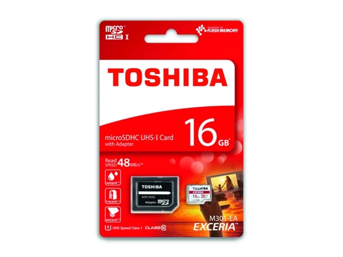 Tarjeta de Memoria MicroSD TOSHIBA 16GB Exceria Pro