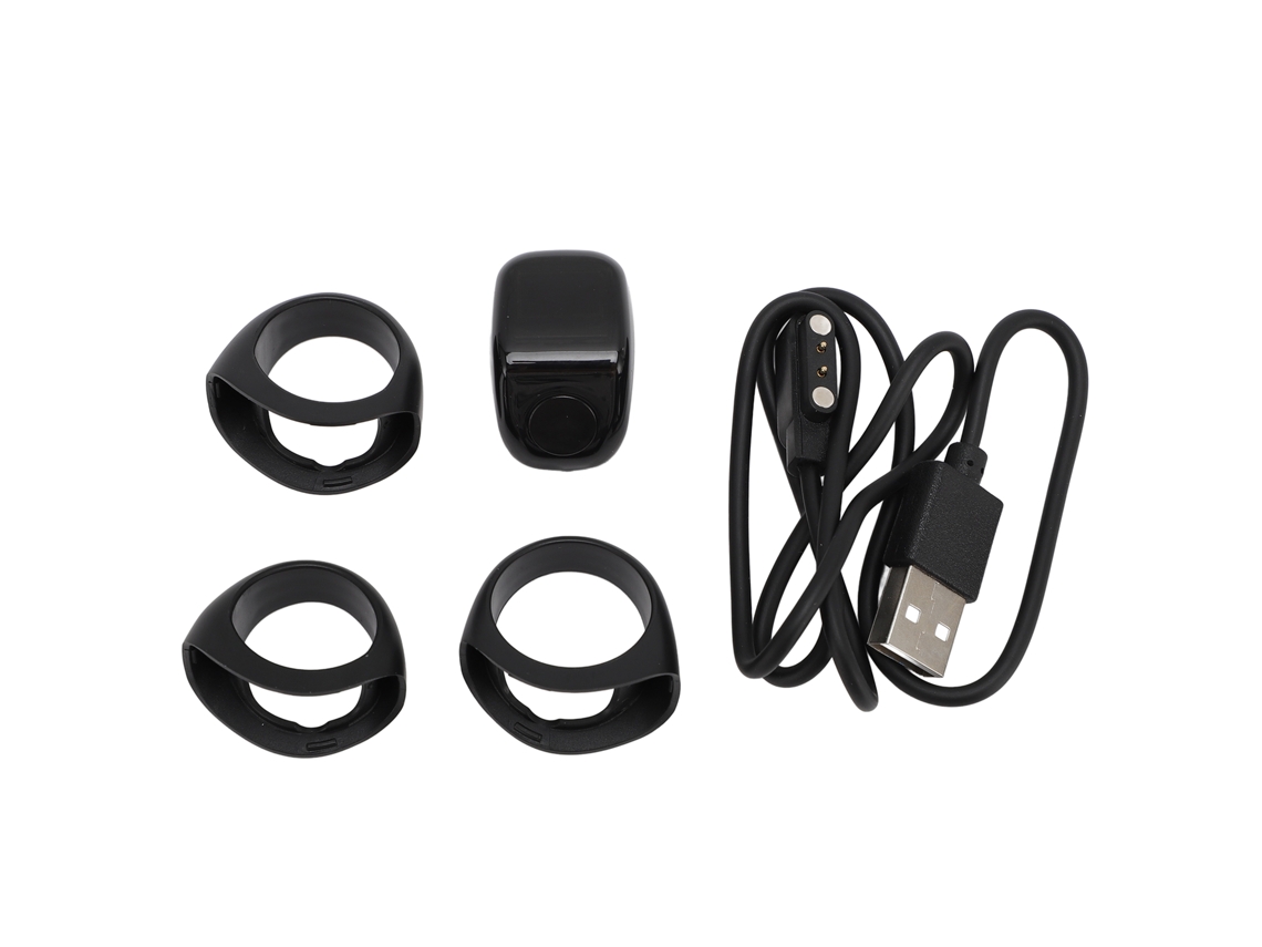 Contador De Dedos Digital Inteligente Para La Oración Con Contador De Pasos Y Pantalla Oled De 0,42 Pulgadas, Negro.