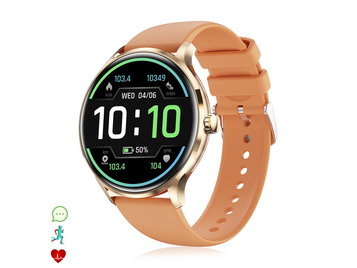 Smartwatch Qs80 con llamadas Bluetooth, notificaciones push, monitor deportivo y de salud, termómetro.