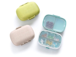 Organizador De Pastillas De Viaje, 3 Unidades, 8 Compartimentos, Resistente A La Humedad, Pequeño, Tamaño De Bolsillo.