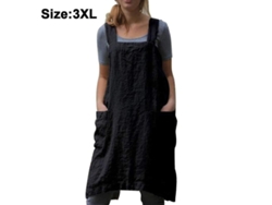 Elegante Delantal De Cocina, Transpirable, Con Espalda Cruzada Y Sin Lazos Para Mujer, Cómodo Delantal Hasta La Rodilla Para Múltiples Ocasiones.