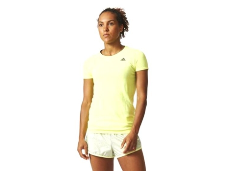 Camiseta de Mujer para Running ADIDAS Nan Amarillo (M)