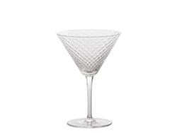 Martini - Juego de 4 copas de 23 cl para cócteles y vinos aromáticos, diseño elegante - Zafferano Made in Italy