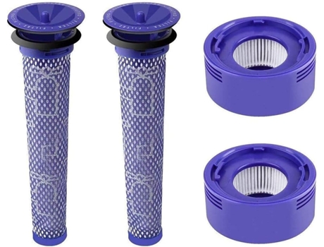 1 kit con 2 filtros de post motor para Dyson V7 V8 y 2 filtros de pre motor para Dyson V6 V8 V7 Accesorio para aspiradora Dyson