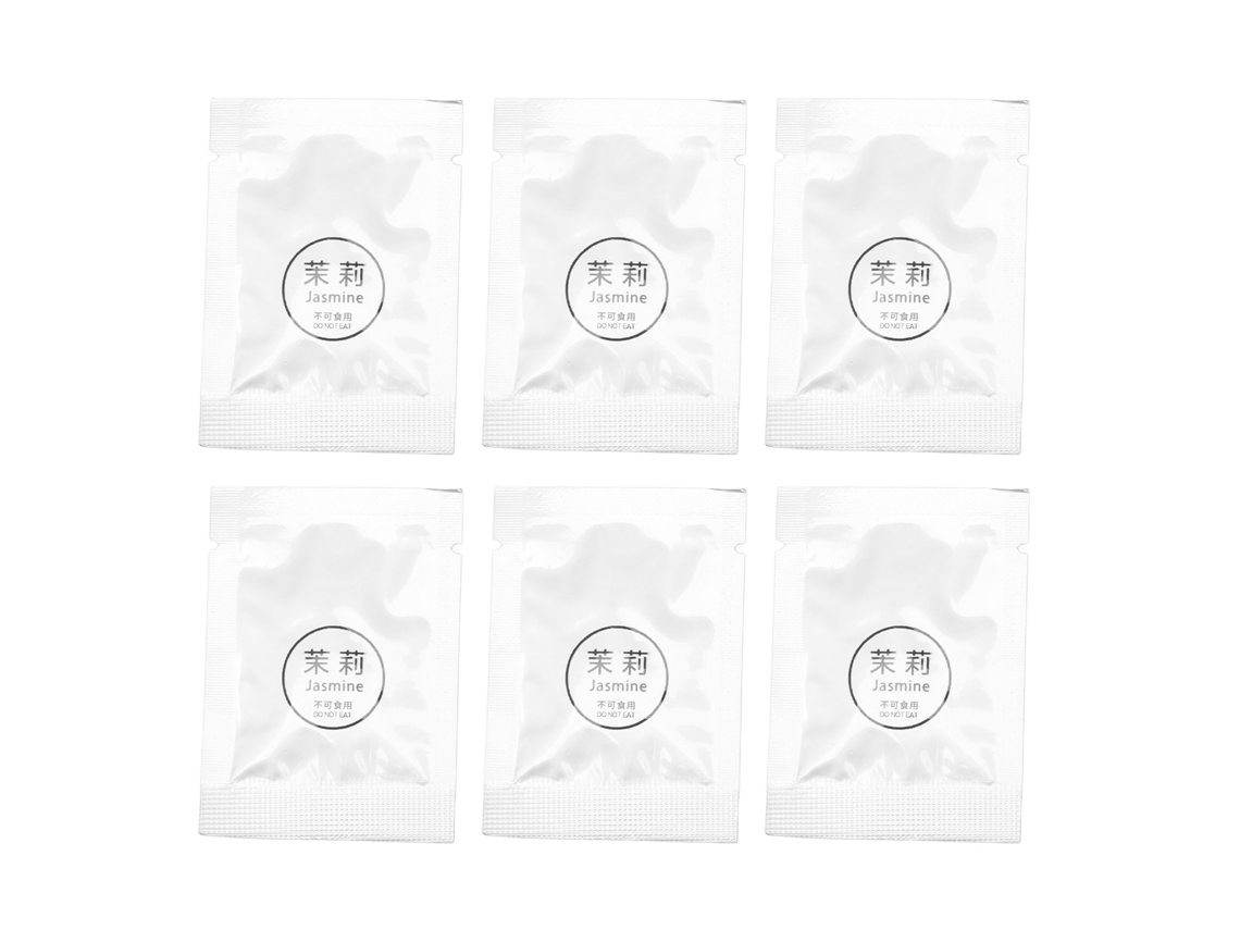 6 Pastillas De Recambio Para Ambientador De Coche Con Clip Para El Viento, Aroma A Jazmín.