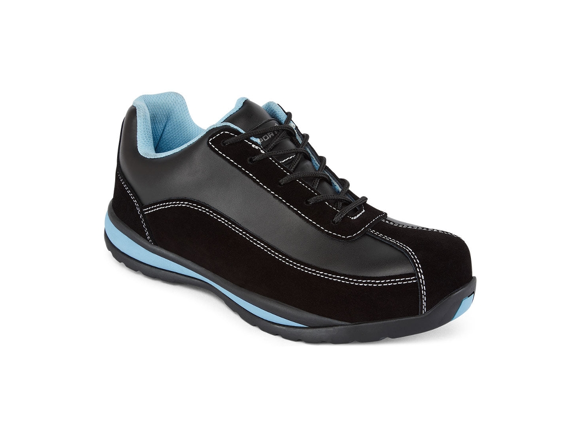 Zapatos Deportivos Para Mujer Steelite S1p Hro - Comodidad Y Seguridad Negro Rosa / 43
