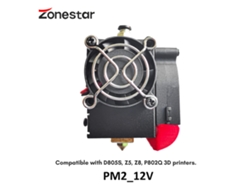 Zonestar Hotend 2-in-1-out Cabeza De Impresión 12v Compatible Con Impresoras 3d D805s/z5/z8/p802q Para Pla Abs Petg Hips