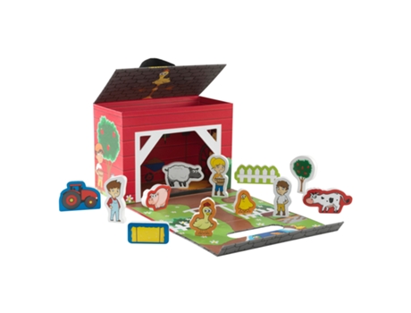 Figuras de Acción KIDKRAFT (Cartón - Rojo - 26 x 14 x 19 cm)