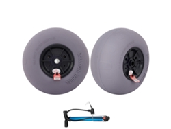 Neumáticos de playa Succebuy de 13 pulgadas, TPU, capacidad de 54 kg, neumáticos para arena, ruedas de playa, negros, PVC