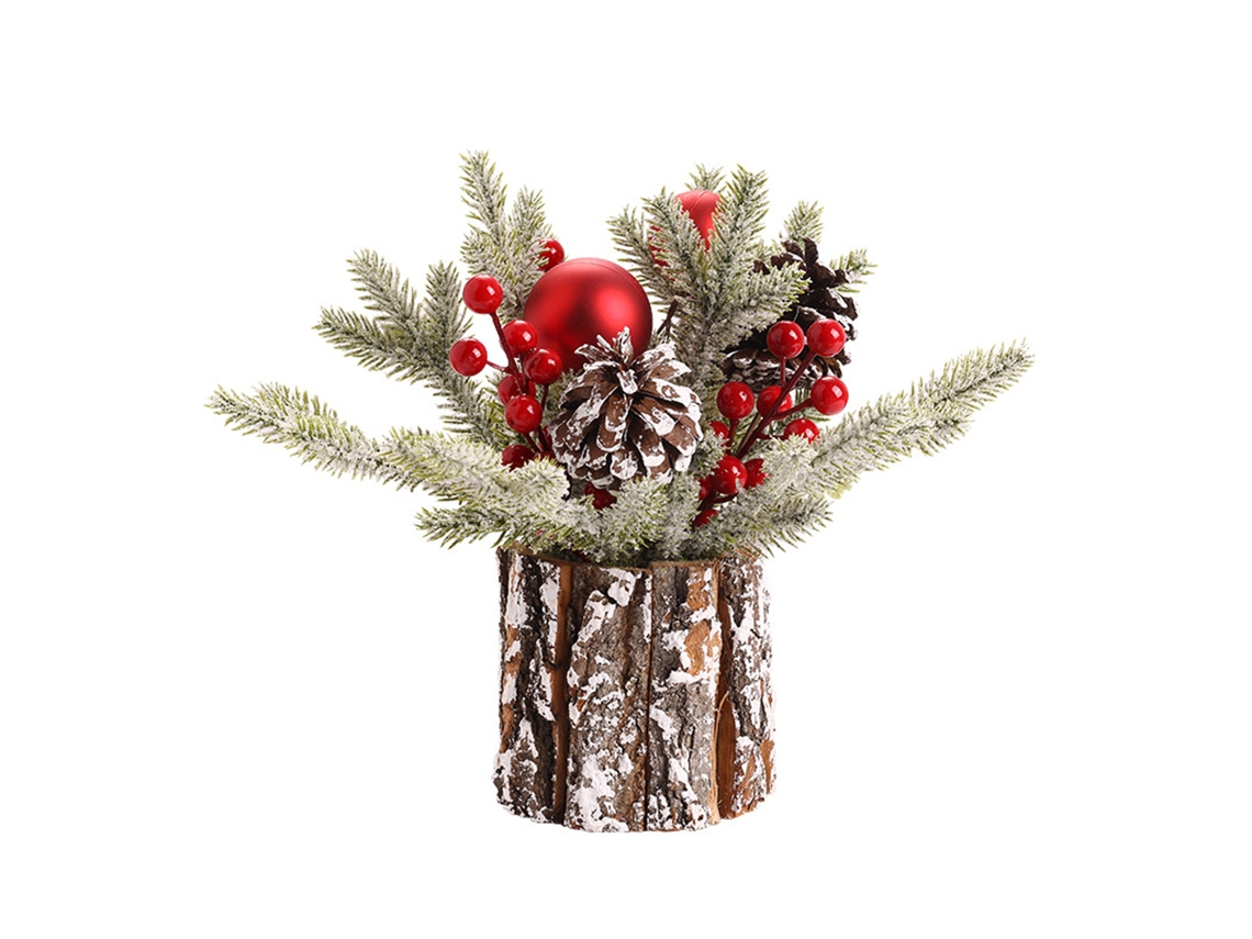 2026 Store-árbol De Navidad Mini Flock Para Escritorio Decoración Navideña Pequeño