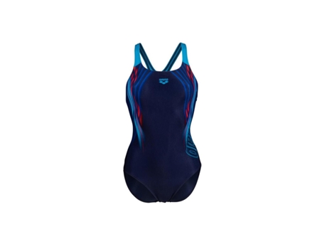 Bañador de Mujer para Natación ARENA Subacuático Pieza Azul (44)