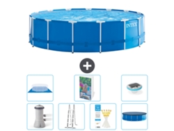 Intex Piscina Com Estrutura Redonda - 457x122 Cm - 8-peças S596
