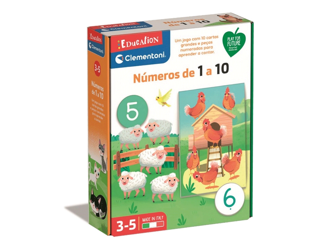 Los números de 1 a 10 Clemente Educación 67758 (edad recomendada: 3 años)