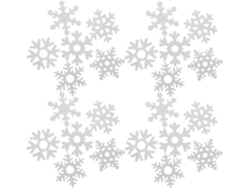 100 Piezas Adornos Madera Manualidades Copos Nieve Blancos Tabla Densa Decoración Colgante Puertas