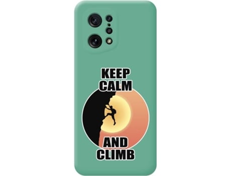 Carcasa para Oppo Find X5 5G TUMUNDOSMARTPHONE Silicona Líquida Dibujos Verde