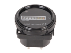 Contador De Horas Redondo Profesional De Alta Precisión 140‑250v Ac Dc Para Vehículos Coches Barcos Motocicletas