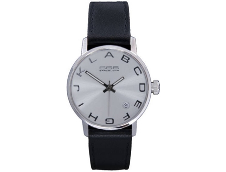 Reloj 666 BARCELONA Mujer (Piel - Negro)