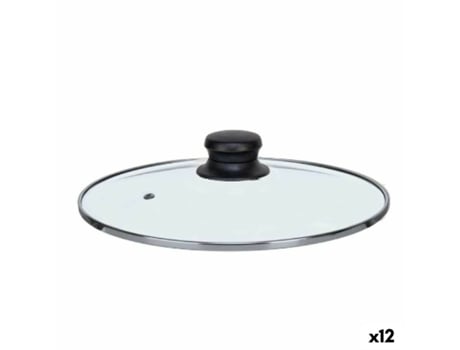 Tapa para Olla 22 cm Cristal Plateado (12 Unidades)