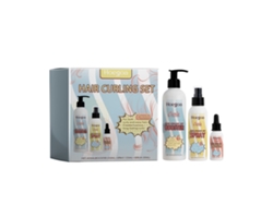 Kit para cabello rizado y esponjoso de Hoegoa: hidratación y peinado.