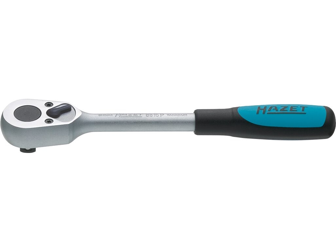 HAZET 8816P Carraca Reversible: Cuadrado Macizo 3/8 Pulgadas 10 Mm 199 Mm