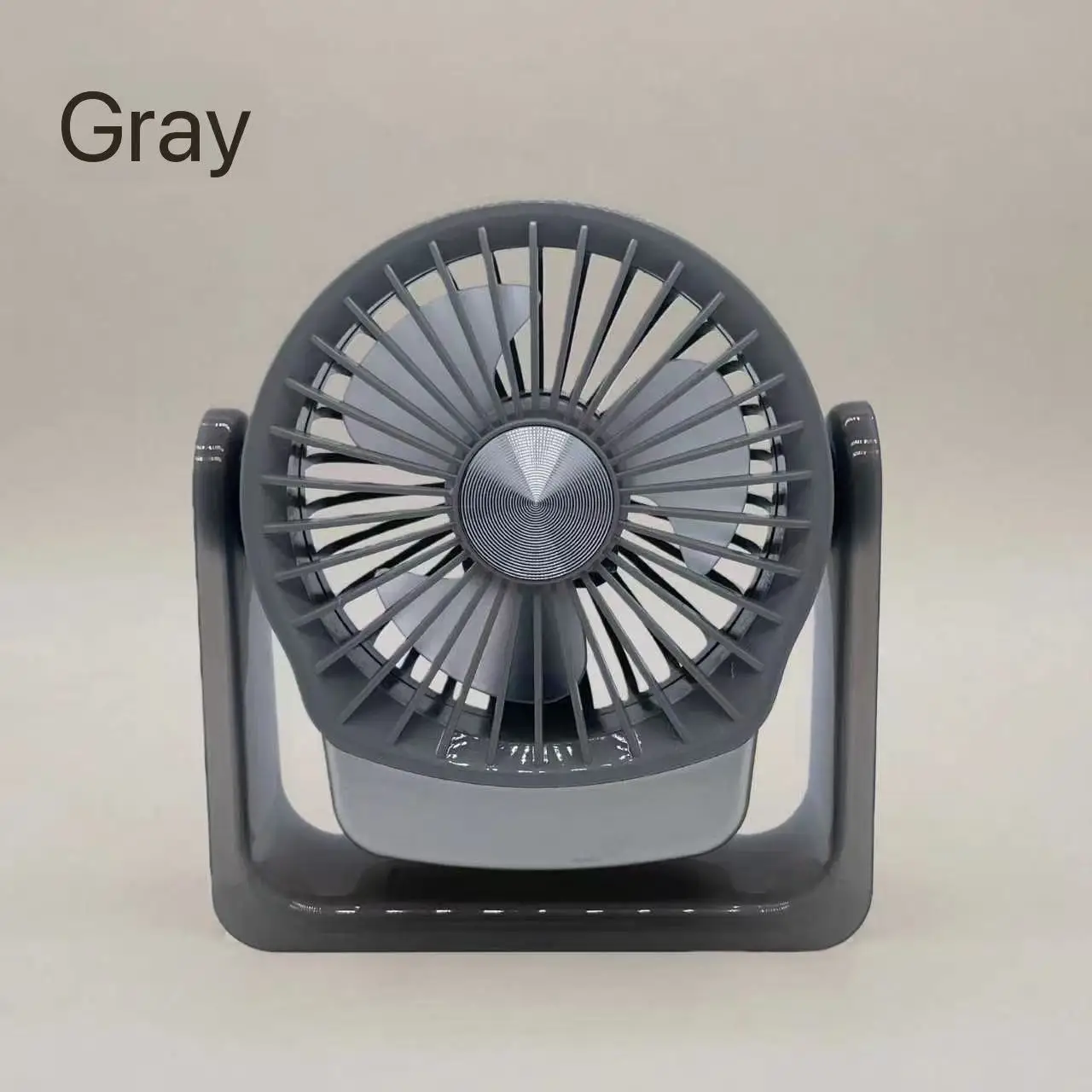(gris) Mini Ventilador Silencioso De Escritorio De 500 Mah, Ventilador De Refrigeración Portátil, Esencial Para El Verano