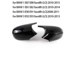 Espejo Retrovisor Estilo M Para Casco Bmw E90 E91 E92 E93 E81 E87 E82 Negro Lci, Material Abs, Certificado Cc
